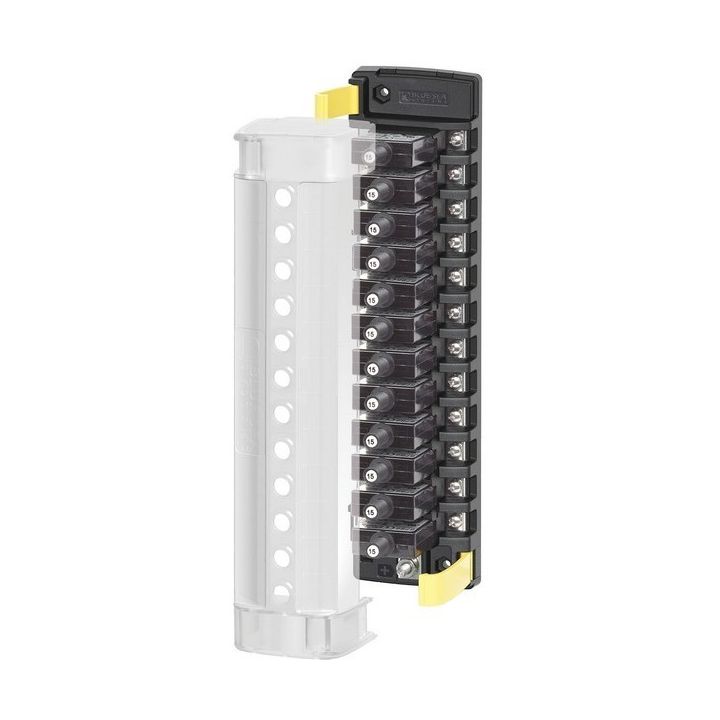 BOITIER 12 DISJONCTEURS AVEC BUS MASSE 284x71MM