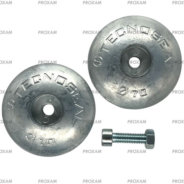 ANODE ZINC - ROSACE Ø70MM (LA PAIRE) 0.4KG