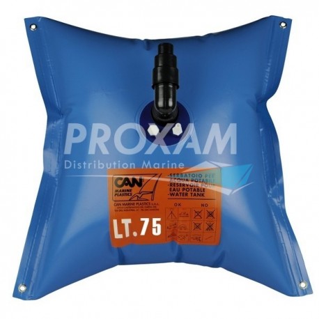 RESERVOIR EAU DOUCE SOUPLE RECTANGULAIRE 75L - 770x730MM