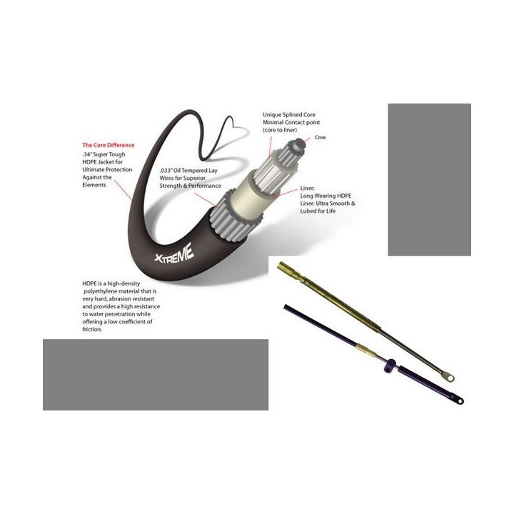 CABLE COMMANDE MERCURY CCX189 XTREME 22FT (6.71M)