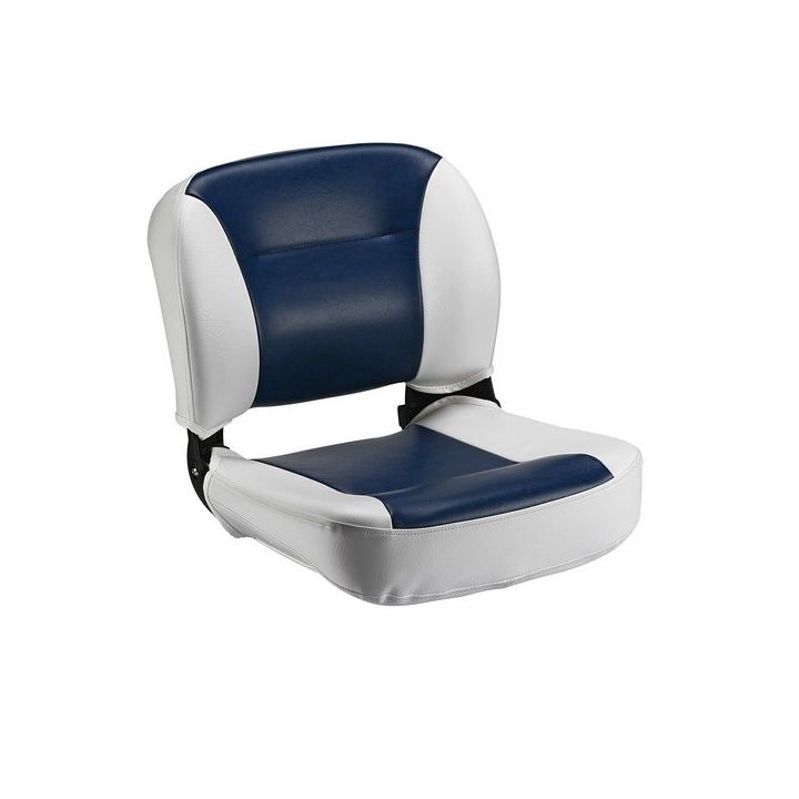 SIEGE INJECTE RABATABLE MARINE/BLANC