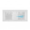 GRILLE PLASTIQUE BLANCHE 118x256MM