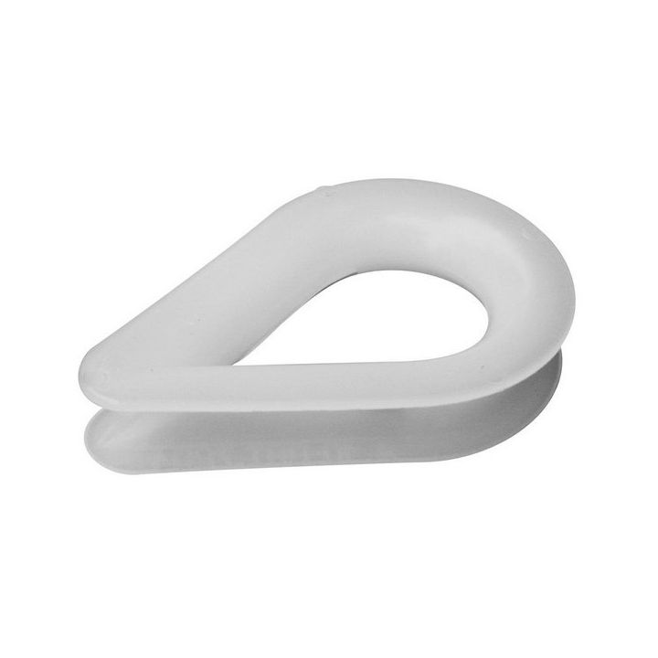COSSE PLASTIQUE BLANC Ø4MM