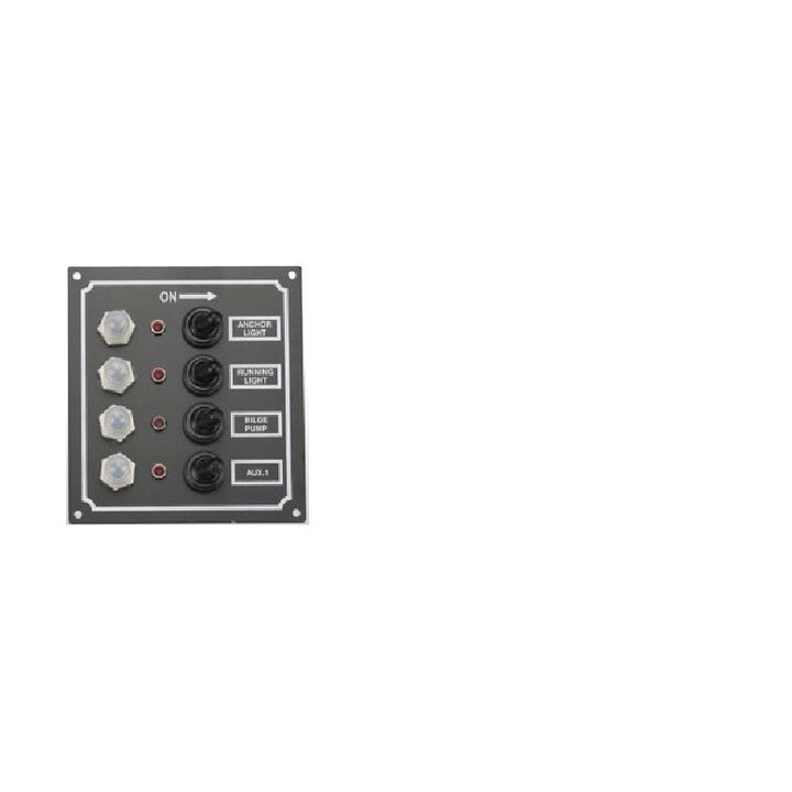 TABLEAU ALU LED 4 POSITIONS 115x125MM