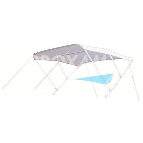 BIMINI STANDARD 3 ARCEAUX 150x110x175CM BLANC