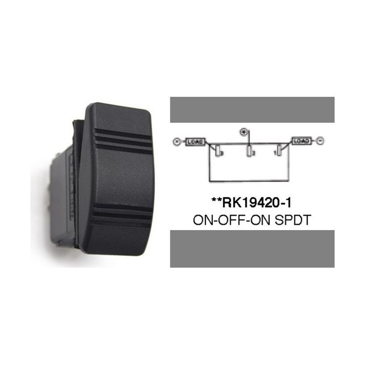 CONTACTEUR SIERRA CONTURA II ON/OFF/ON SANS LED 3 BROCHES