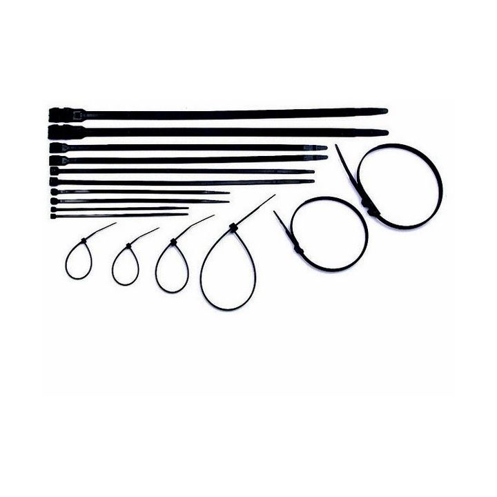 SERRE-CABLE NOIR 7,6 x 300MM (SACHET DE 100)