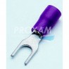 COSSE A FOURCHE PRE-ISOLEE ROUGE TROU DE 5,3 (BOITE DE 100)