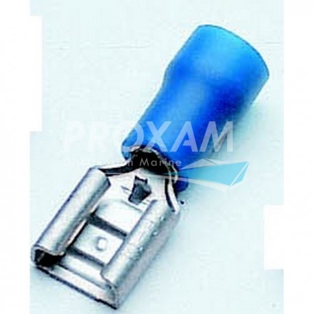 CLIPS PRE-ISOLE BLEU L 6,3 (BOITE DE 100)