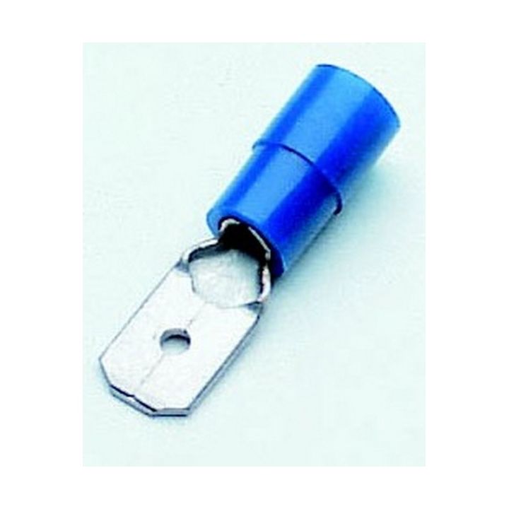 LANGUETTE PRE-ISOLEE BLEUE L 6,3 (BOITE DE 100)