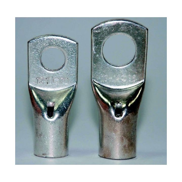 COSSE TUBULAIRE DROITE A SERTIR TROU DE 6,4 FIL 25MM² (SACHET DE 20)
