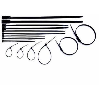 SERRE-CABLE NOIR 7,6 x 240MM (SACHET DE 100)