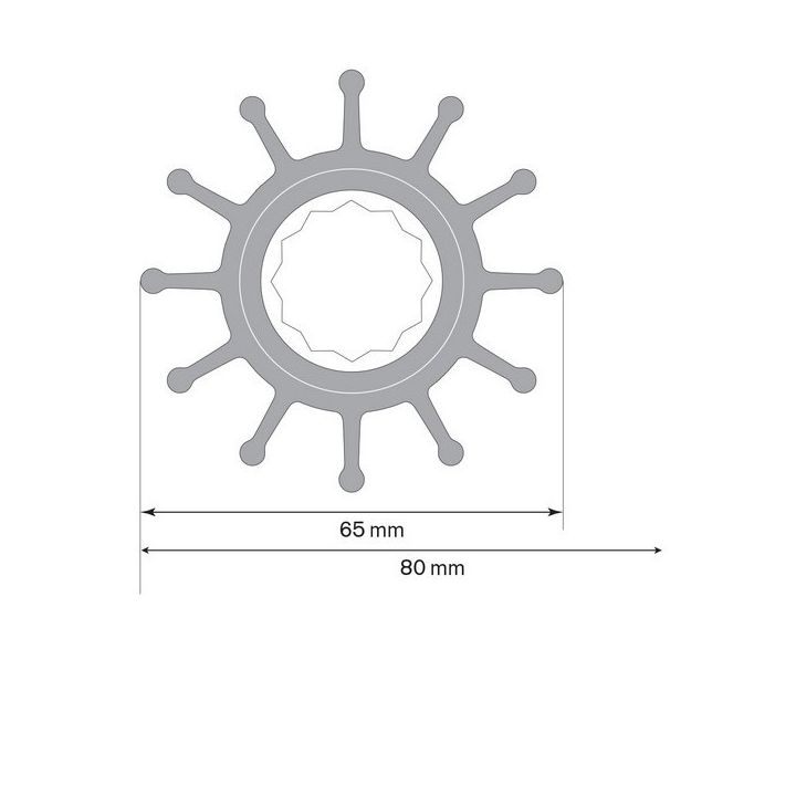 TURBINE NEOPRENE FILETEE F75B