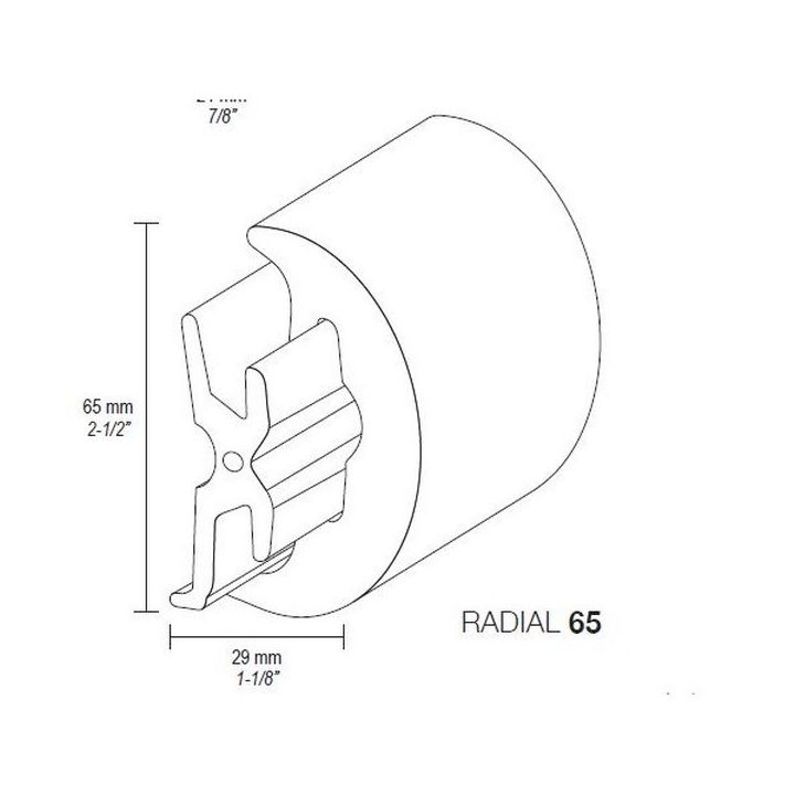 PROFIL EXTERNE RADIAL 65 - 24M