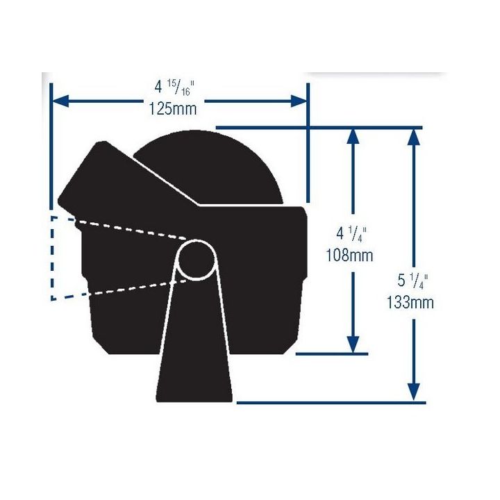 COMPAS VOYAGER B-81 NOIR SUR ETRIER Ø76MM