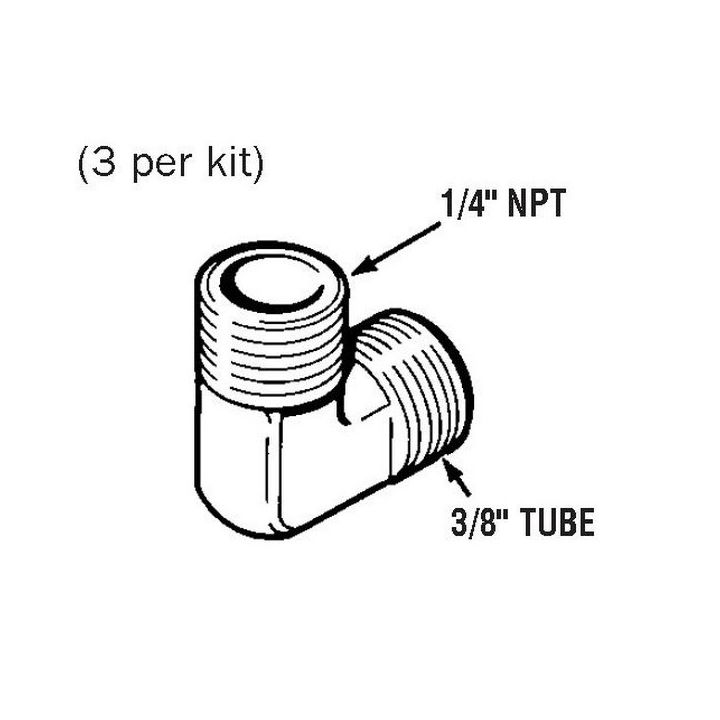 COUDE 90° 1/4"NPTx3/8" (x3)