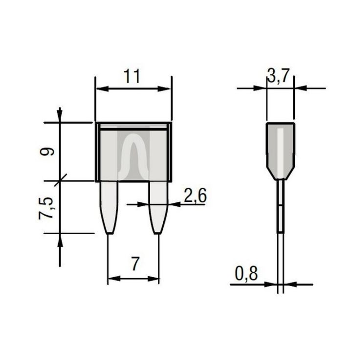 BLISTER FUSIBLES ATC EASYID 3 A 40 LED/OFF