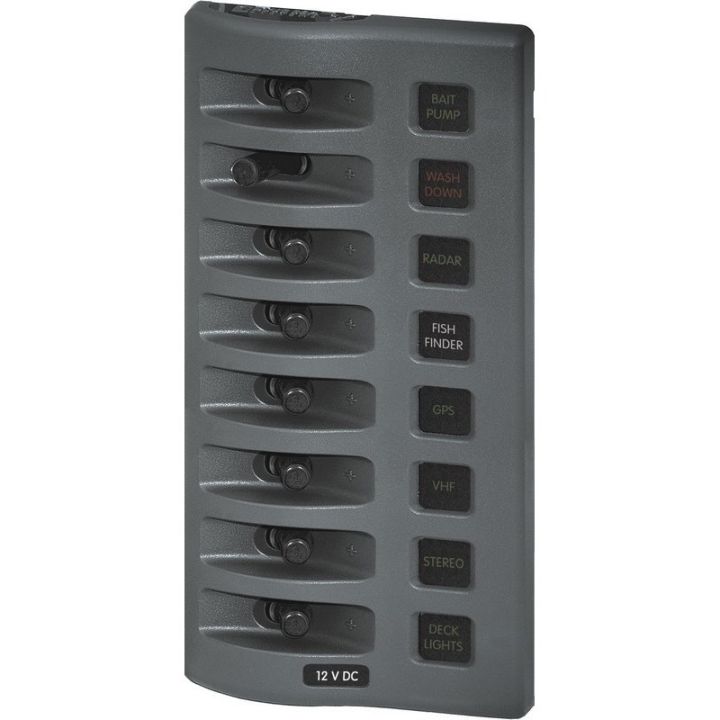 TABLEAU A FUSIBLES 8 POSITIONS GRIS