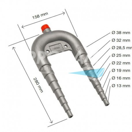 ANTI-SIPHON Ø13-38MM - 158x280MM